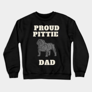 Proud Pittie Dad Crewneck Sweatshirt